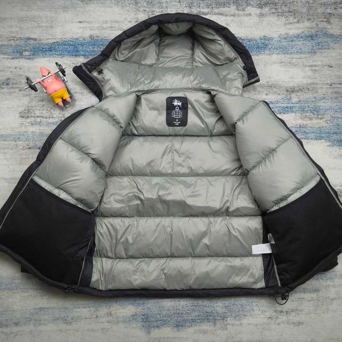 Stussy Micro Ripstop Down Parka グレーxブラック Stussy Micro Ripstop Down Parka Jacket – archivebyx