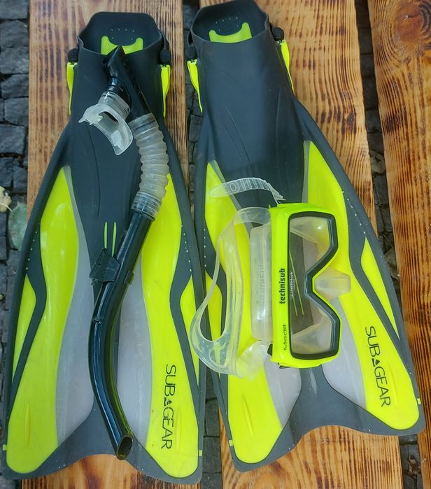 маска трубка ласти