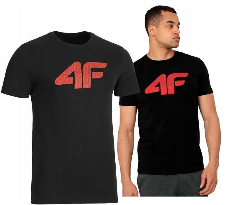 4F Męska Koszulka T-Shirt Bawełna / Rozm L