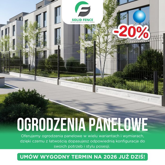 Ogrodzenia panelowe frontowe z pustaków joniec kompleksowo z montażem