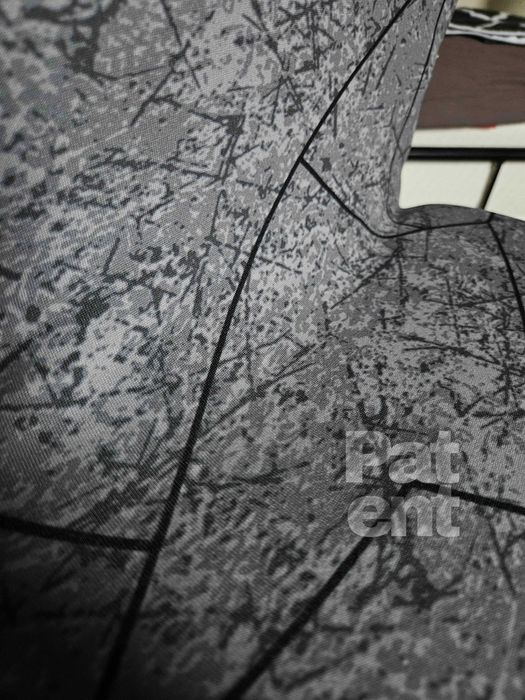 Pokrowce na krzesła elastyczne 6 sztuk wzór szary
