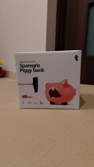 Świnka skarbonka na drobne pieniądze