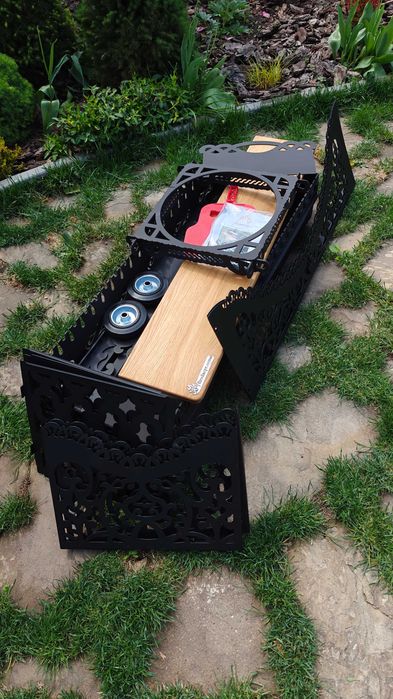 Мангал разборной Армада-2, толщина 4мм, подставка под казан в подарок