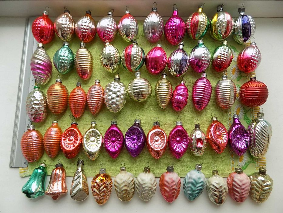 Елочные игрушки СССР Колокольчик Фонарики Шишки Сосульки Цена за 1 шт