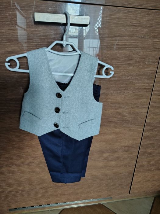 Komplet płaszczyk strój do chrztu r. 62