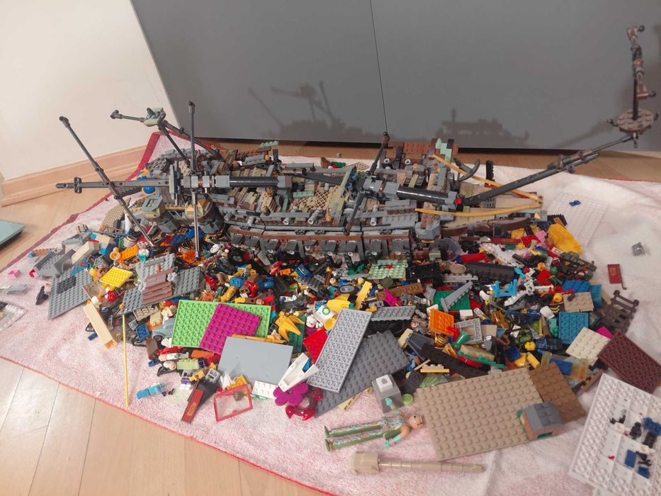 Klocki cobi itp. Statek piraci z karaibów, rózne klocki ok. 5, 2 kg