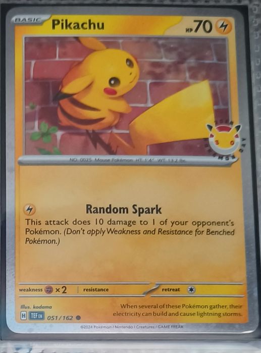 Karta Pikachu 30 lecie