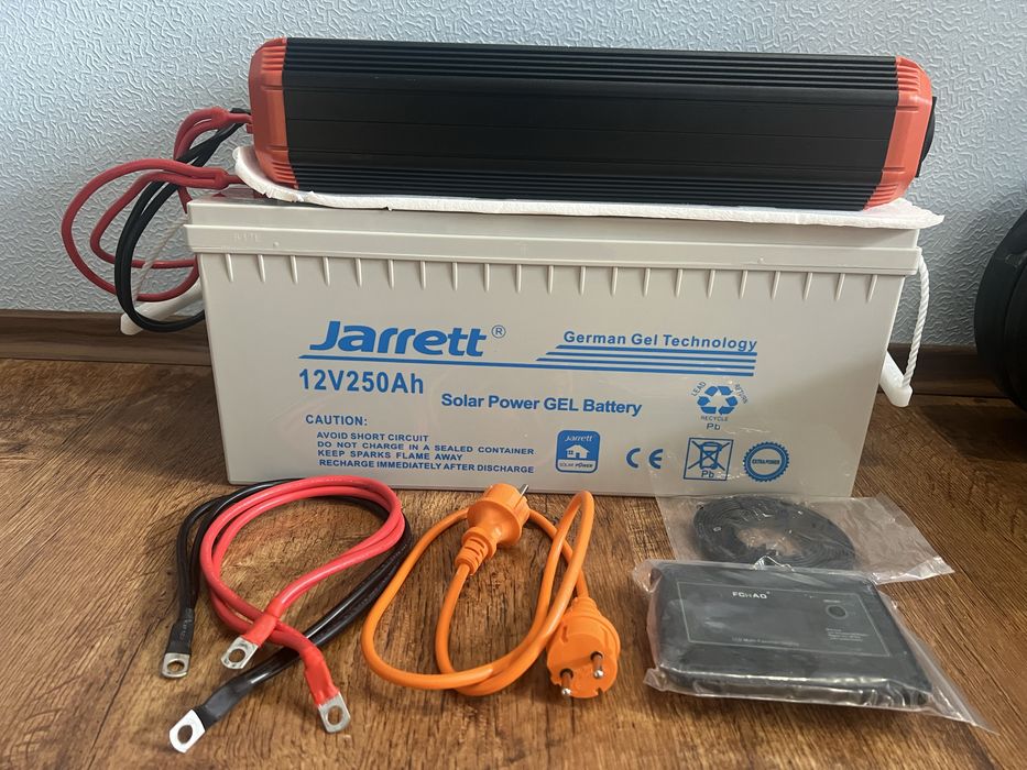 Комплект ДБЖ (інвертор 3Kw, гелевий акум 250А, зарядка 25А)