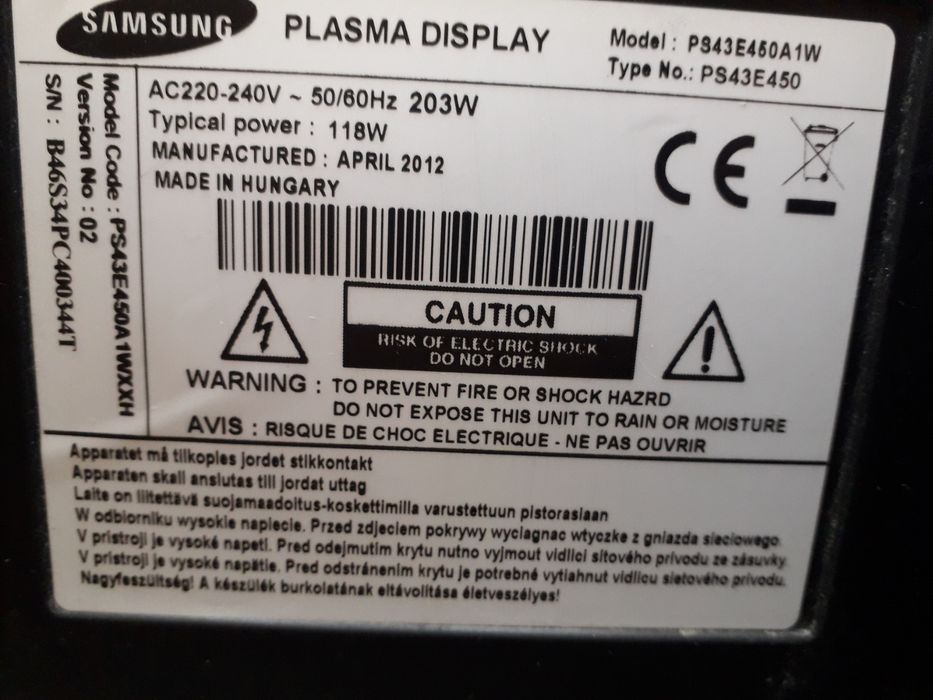 JVC m LT-32A1 \ XORO m HTL2622B \ Samsung Plasma Display