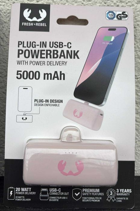Powerbank typu plug-in Fresh ’n Rebel 5000 mAh | 20 W