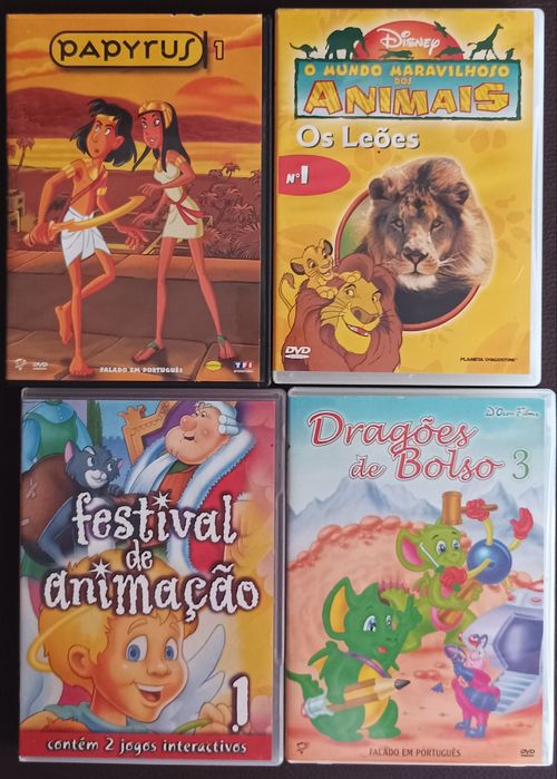 Filmes de animação em DVD