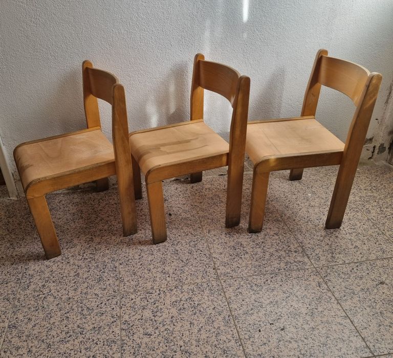 Bancos pequenos para Crianças em Madeira cada