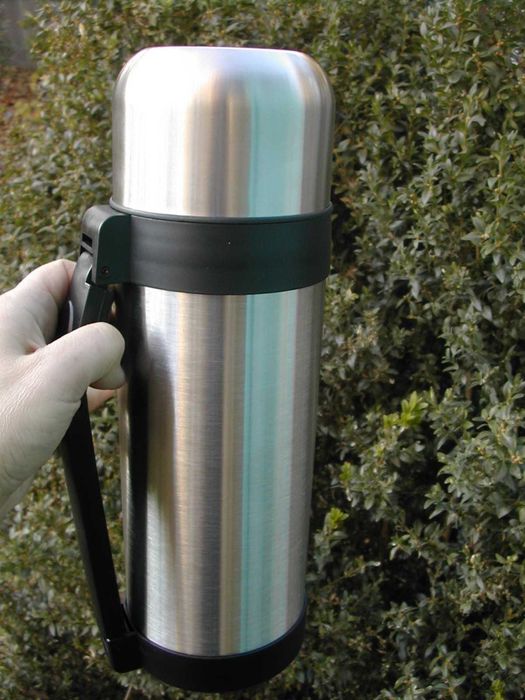 Термос 2 литра cтекло и нержавеющая сталь