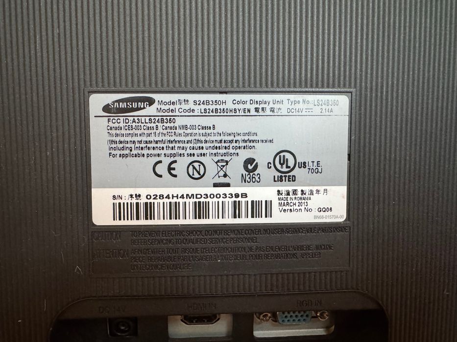 Monitor Samsung SyncMaster S24B350