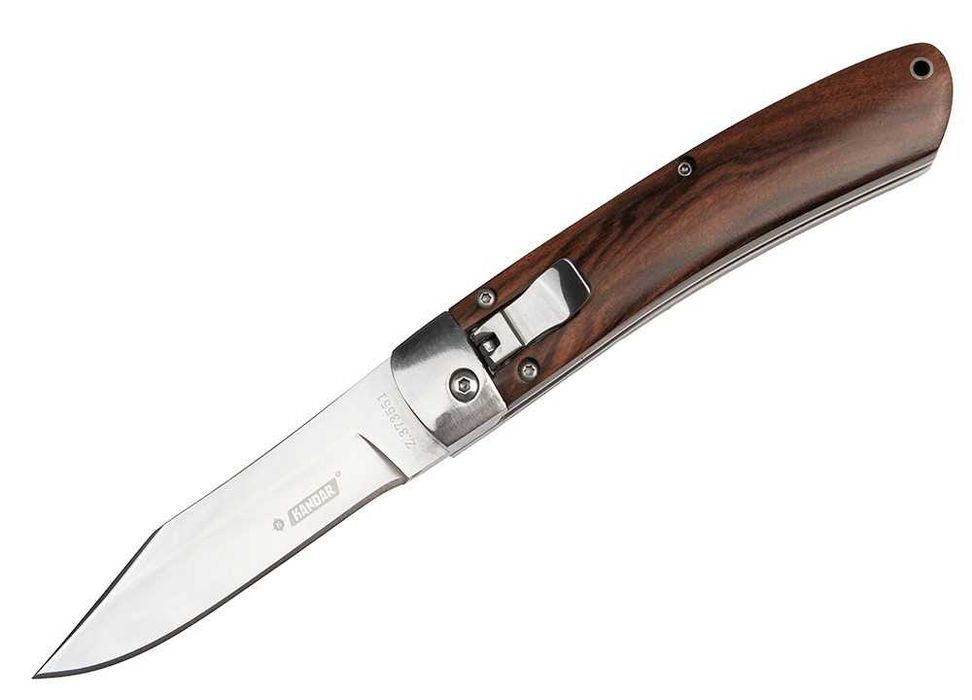 ＊handmade＊no.130 Nóż składany sprężynowy myśliwski survival na biwak KANDAR N