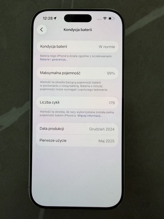 Iphone 16 pro 256 gb, gwarancja, 99% kondycja baterii