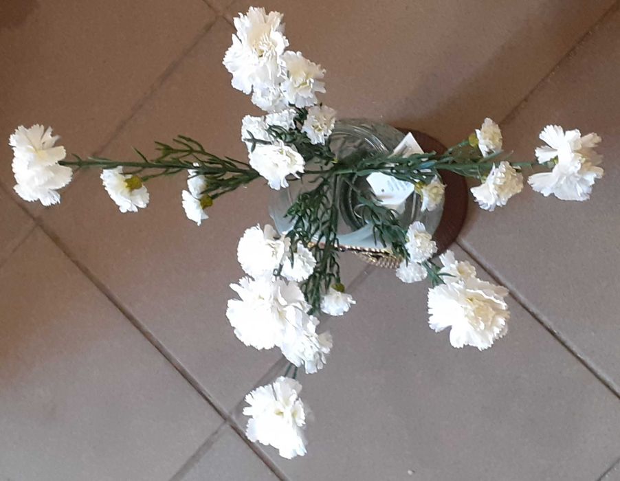 Goździki kwiaty sztuczne bukiet