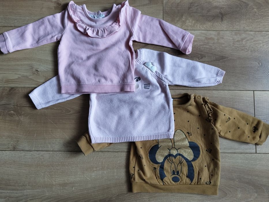 Bluzy niemowlęce 3szt