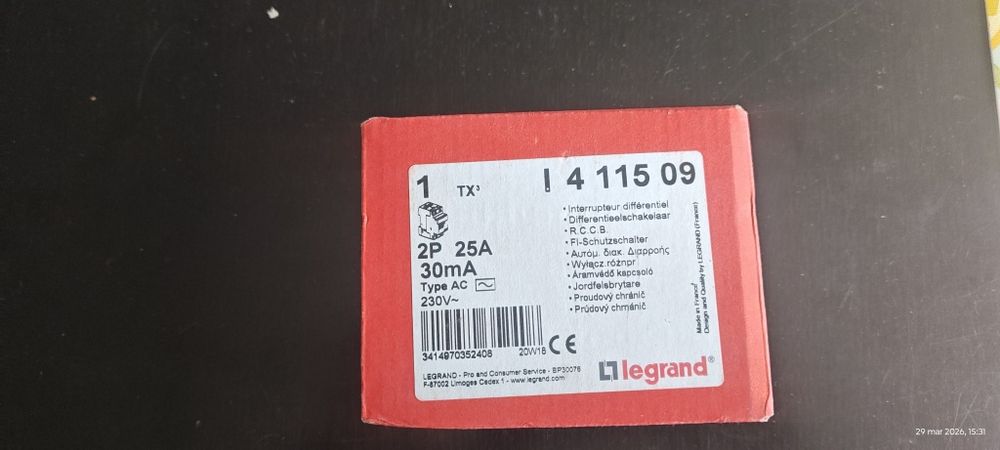 Wyłącznik Różnicowoprądowy  2P 25A 30MA