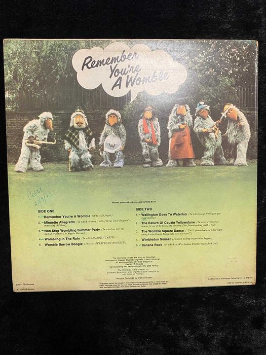 The Wombles – Remember You’re A Womble (LP 1974 CBS UK) England