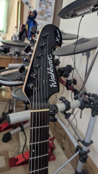 електрогітара + Комбік Washburn X200 PRO EBK + NUX 20bt-mk2