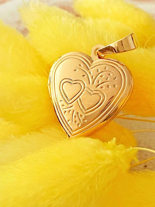 Позолоченный Кулон (открывающийся для фото), Разные Модели. Позолота