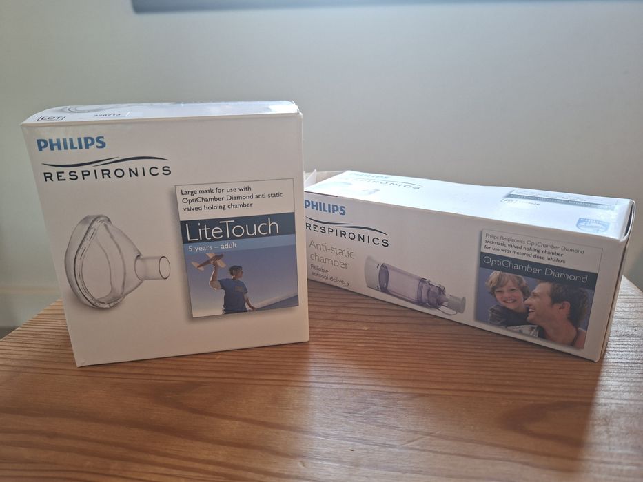 Philips Respironics-  komora inhalacyjna z dużą maską