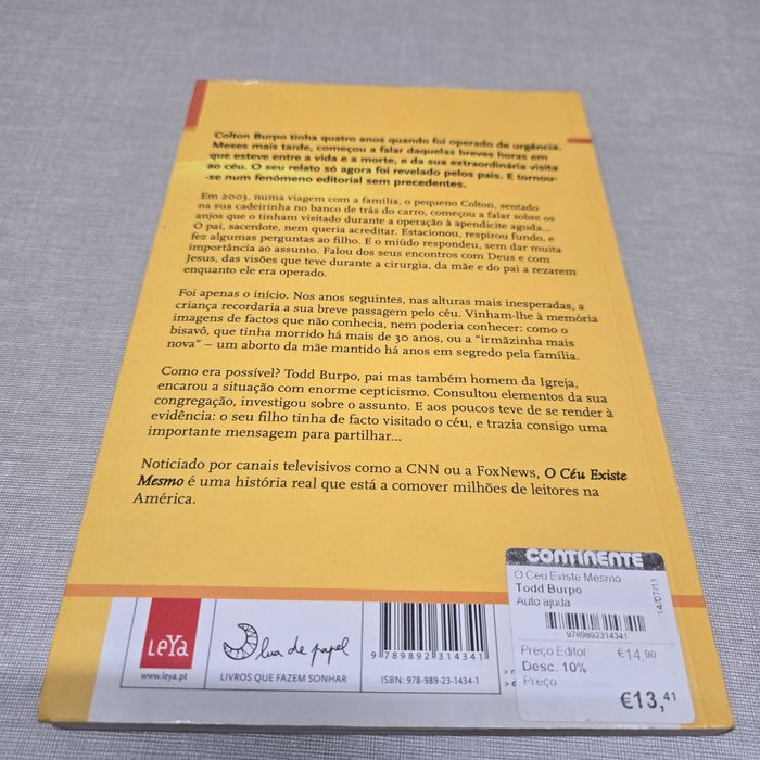 Livro "O Céu existe mesmo"