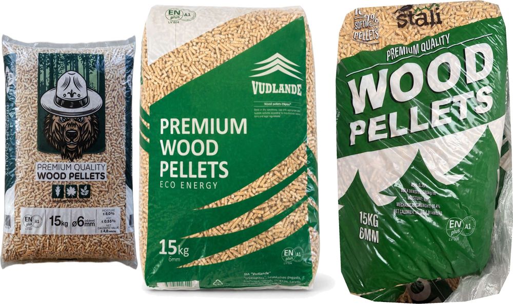 Pellet Drzewny Certyfikowany JASNY 100% Sosna Sosnowy Pelet Czysty A1