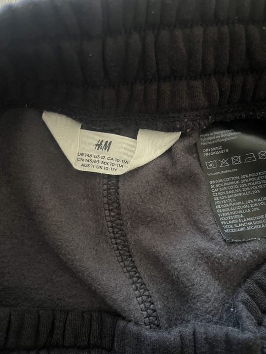 Штани H&M на флісі для хлопчика 146см