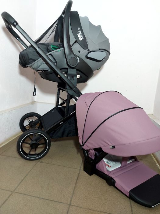 Коляска реверсна до мами і від мами CARRELLO ALFA +автолюлька El Camin