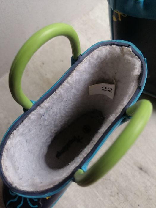 Резинові чоботи 22 р, утеплені