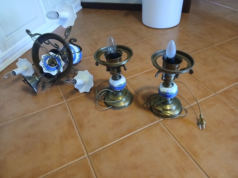Conjunto de candeeiros