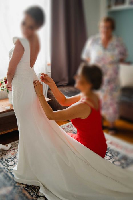 Sprzedam Elegancką Suknię Ślubną firmy KATY CORSO model LOREN