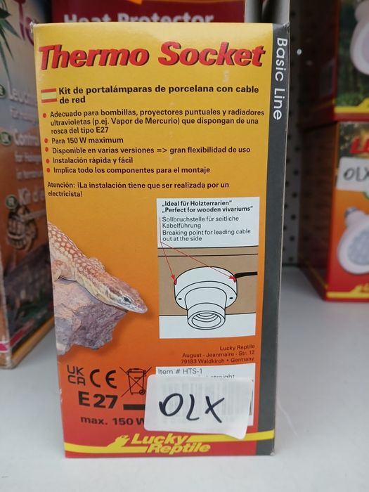 Zestaw gniazd porcelanowych z kablem zasilającym