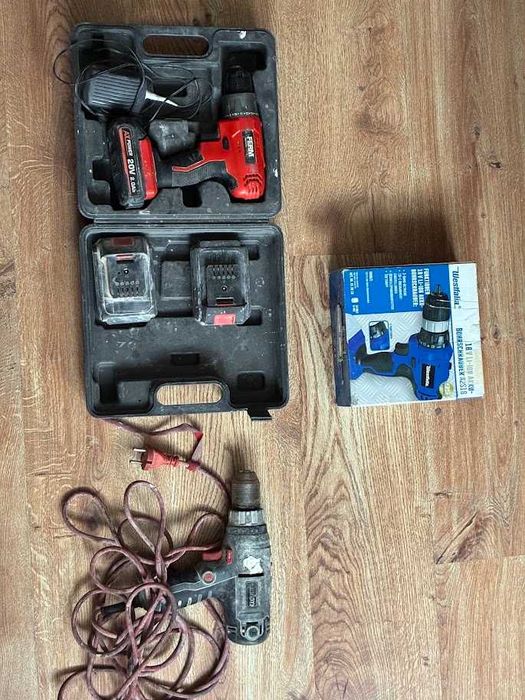 Uszkodzone wkrętarki 3 szt