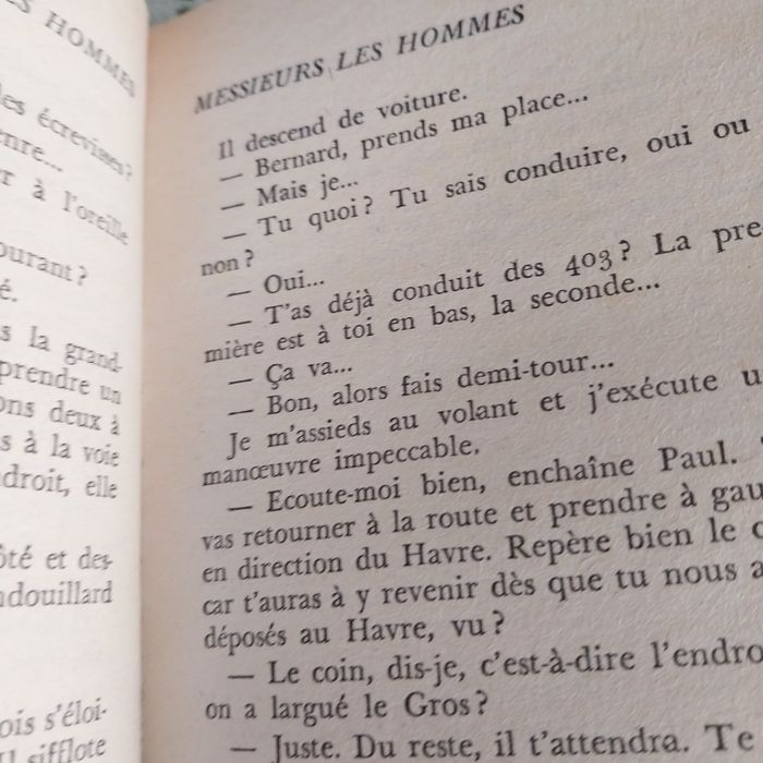 Messieurs les hommes. Portes incluídos.