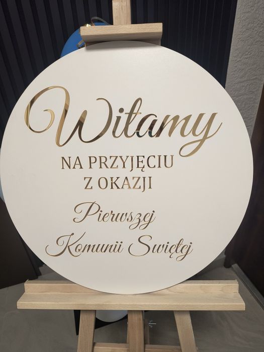 Tablica powitalna Komunia Święta
