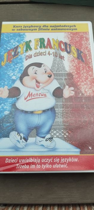 Kaseta VHS "Język Francuski dla dzieci 4-10 lat" - Marcus 1994