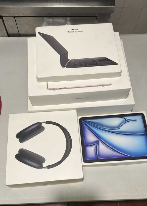 Caixas originais Apple de iPhone, iPad, Macbook, e outras.