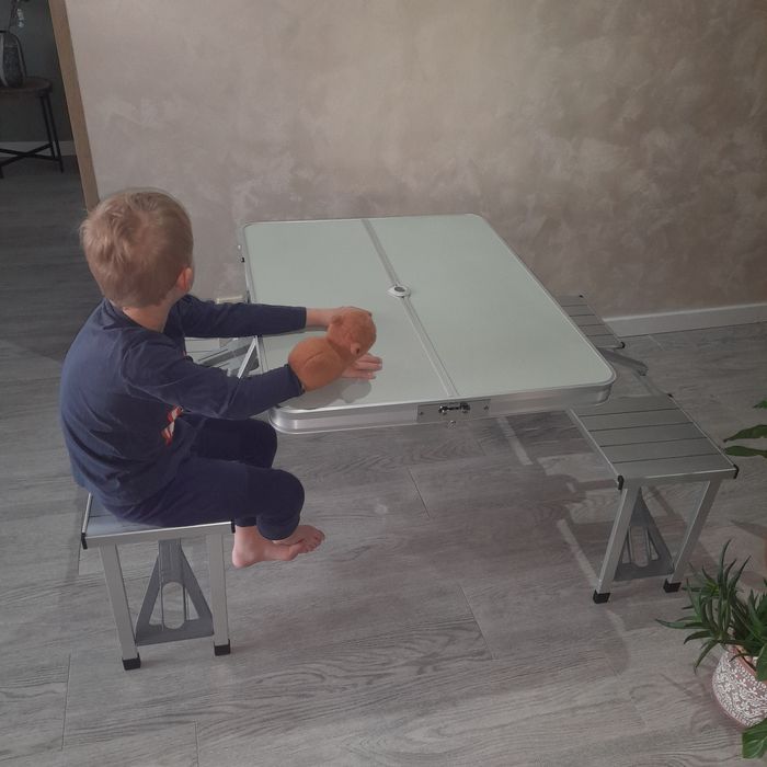 Zestaw turystyczny , stół kempingowy