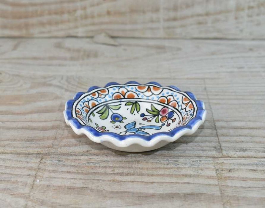 Prato vintage pintada à mão - Faiança de Coimbra - Século XVII