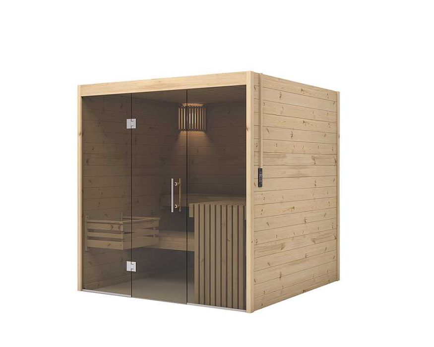 Sauna fińska oszklona 200x160 Montaż