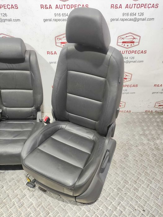 Conjunto Bancos Pele Elétricos VW Volkswagen Tiguan 5N MK1 2007 a 2016 Original