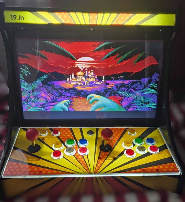 Automat do gier arcade dla 2 graczy,Czytnik monet Podświetlenie Led