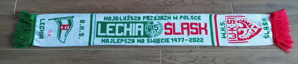 Szalik Śląsk Wrocław Lechia Gdańsk Motor Lublin Miedź Legnica firma OK