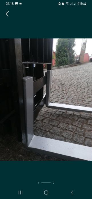 Prensa para hortícolas para empilhador