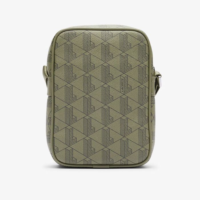 Оригінал! Месенжер Lacoste Monogram (хакі) (One Size) Новий з бірками!