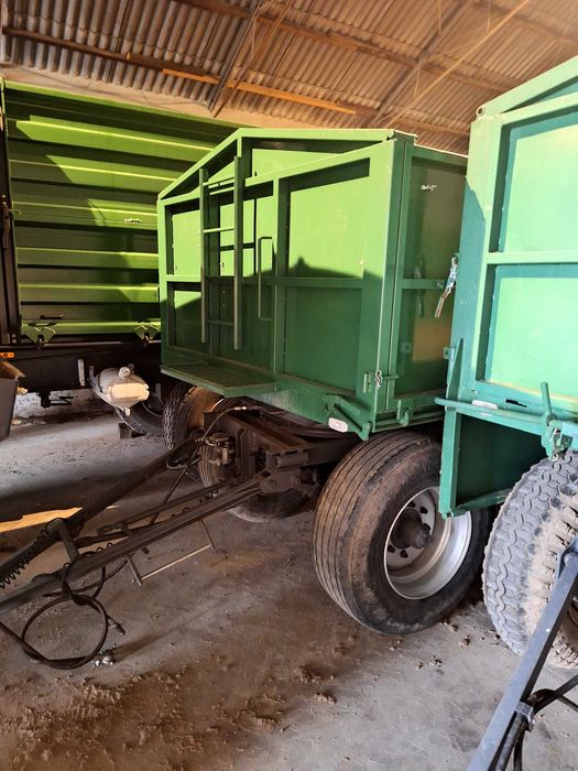 Przyczepa HL HW 8011, trzystronny wywrot. Zamiana na naczepę wywrotkę.