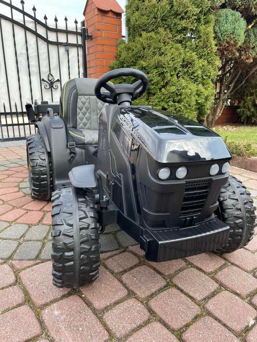 NOWY Duży Traktor na akumulator z Przyczepką Pilot samochód traktorek